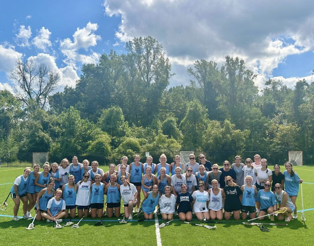 UMW lacrosse team and alumni 